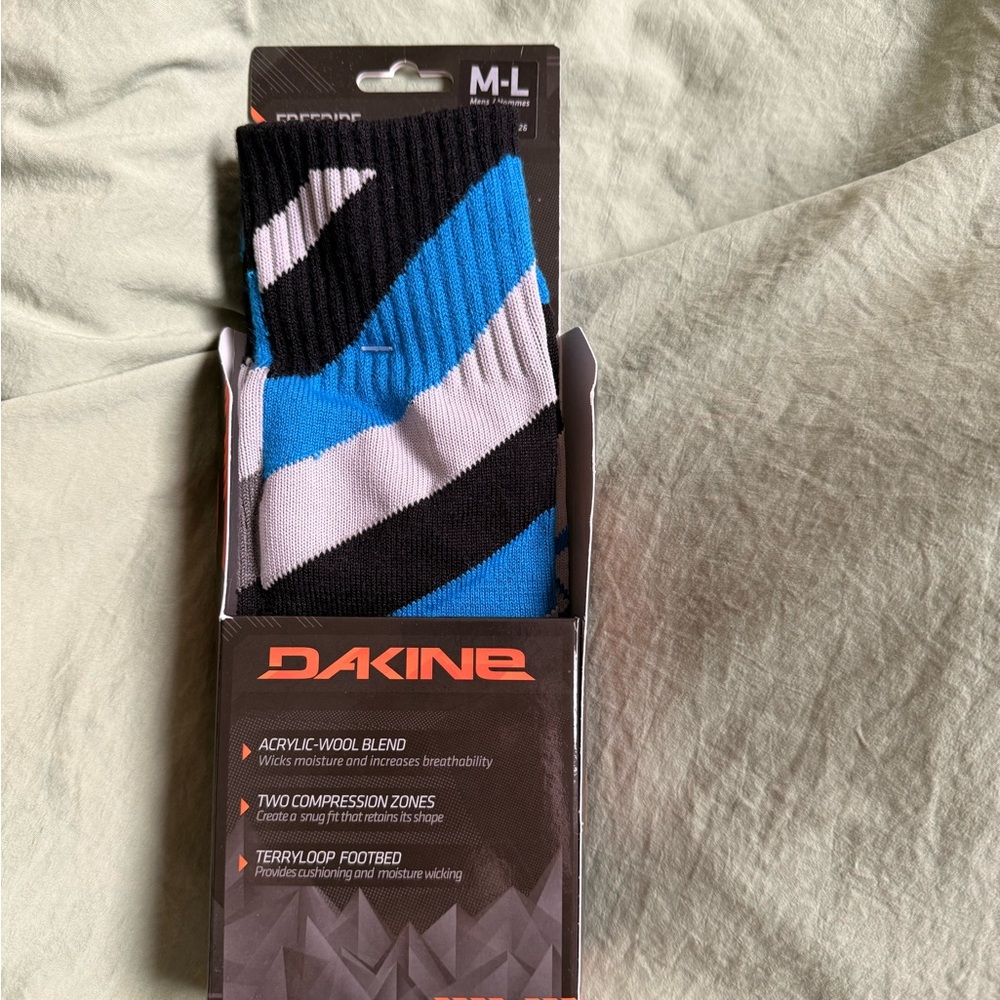 Dakine Men's Ski Socks - Black and Blue